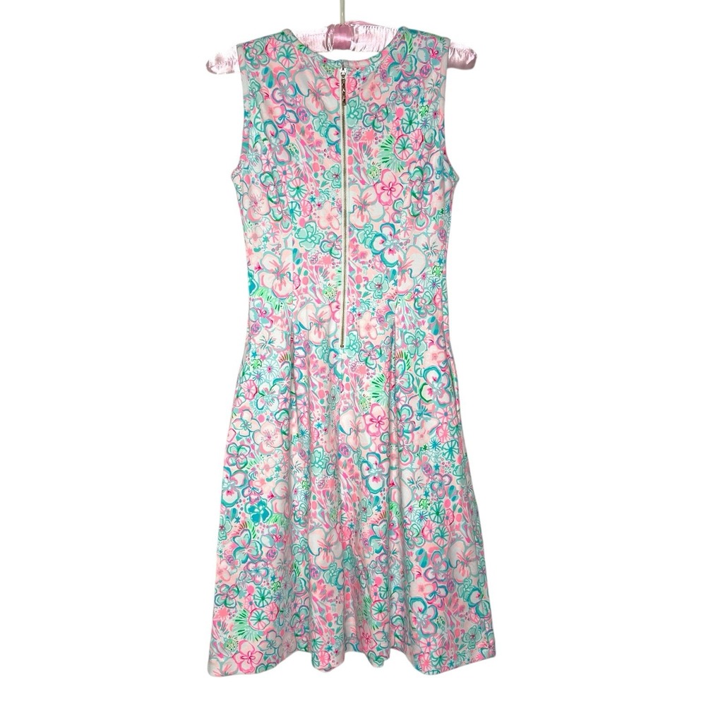 NWOT Lilly Pulitzer Kinsey Dress XS Resort Pink Love Bug Beachy Colorful Pockets - Picture 4 of 8